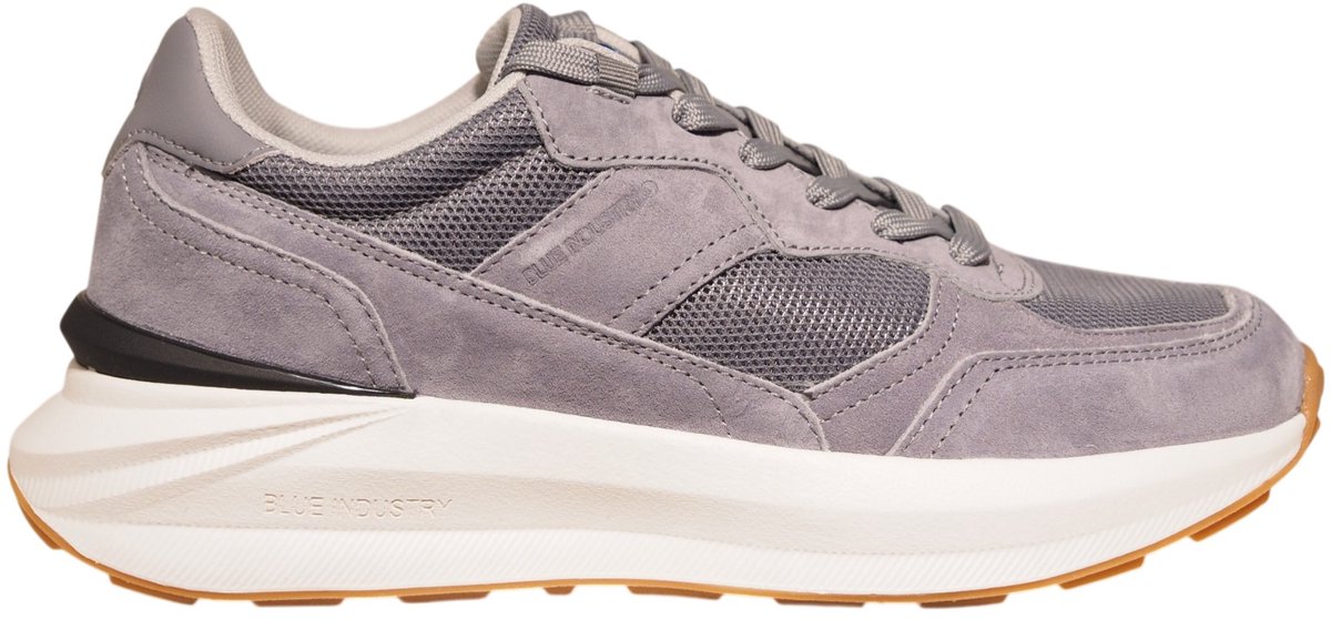 Blue Industry grijze suède heren sneakers - Blue Jogger