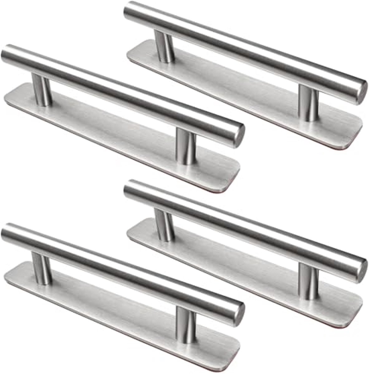 Ultiluxe® Zelfklevende Meubelgrepen - 4 Stuks - Kastgrepen - Ladegrepen - 150 mm - Deurgrepen - Zonder Boren - RVS Materiaal - Zilver