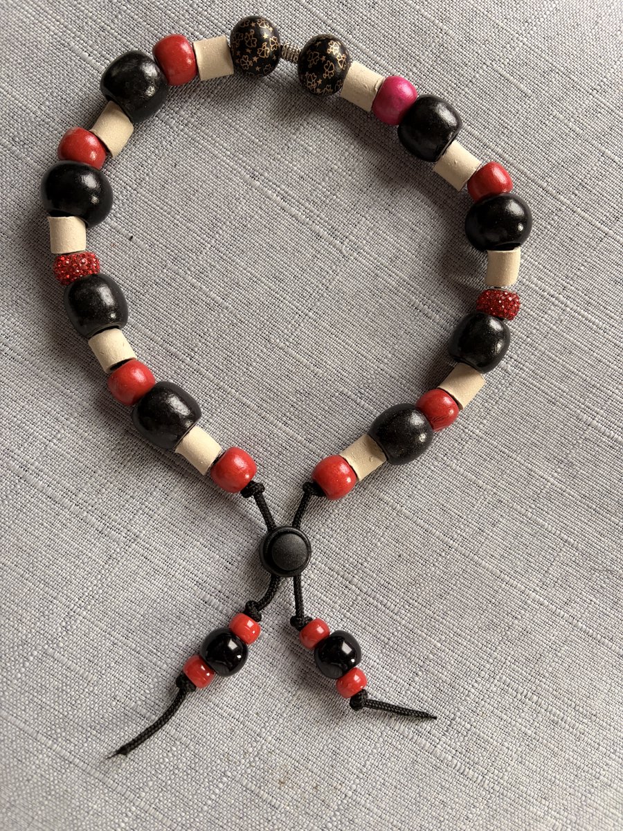 Natuurlijke Keramische Kralenketting voor Honden(anti Teek) – Handgemaakt & Stijlvol-Rocky-36/41cm-NaamopKado-Hondensierraad