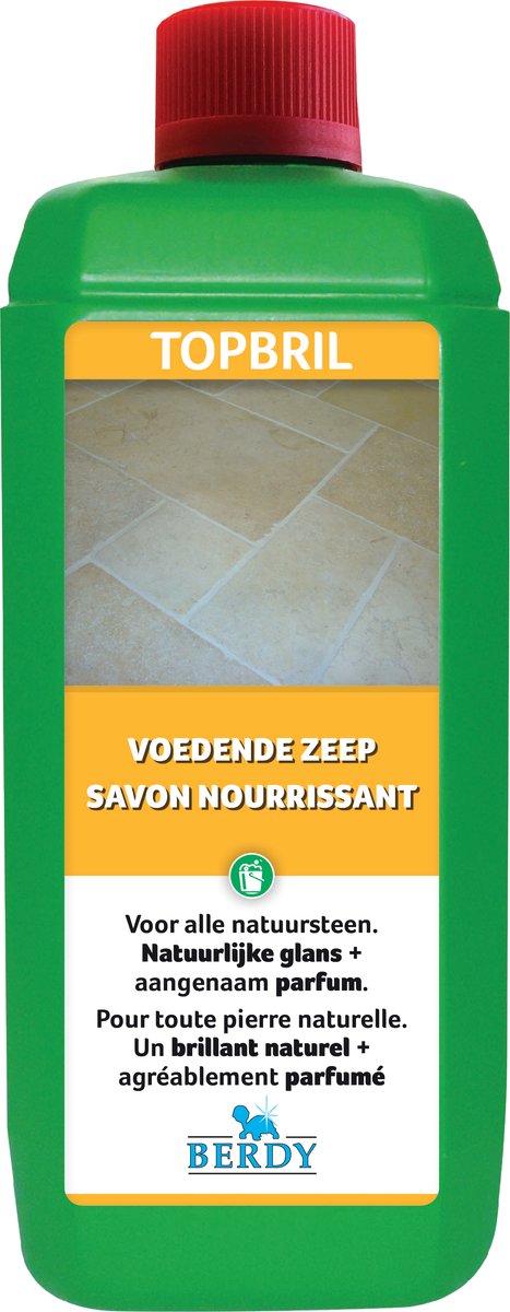 Topbril - Voedende natuurlijke zeep NATUURSTEEN - Berdy - 1 L