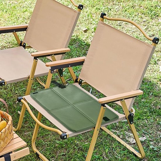 Draagbaar opvouwbaar kussen - Picknickkussen - Opvouwbaar, draagbaar kussen - Groen - 37 × 27,5 cm - Geschikt voor backpacken, wandelen, kamperen en picknicken. van Merkloos — afbeelding 5