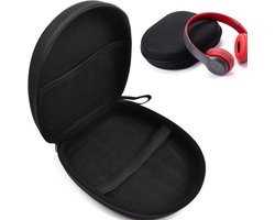 Koptelefoon Case - Koptelefoonhoes - On-ear/Over-ear - Harde Beschermhoes - Koptelefoon Hoesje - Beschermhoes - Draagtas - Waterbestendig - Stootvast - Oortjes Opberg Hoesje - Voor de meeste Bluetooth/HIFI/bedrade hoofdtelefoon/Gaming-headset - Zwart