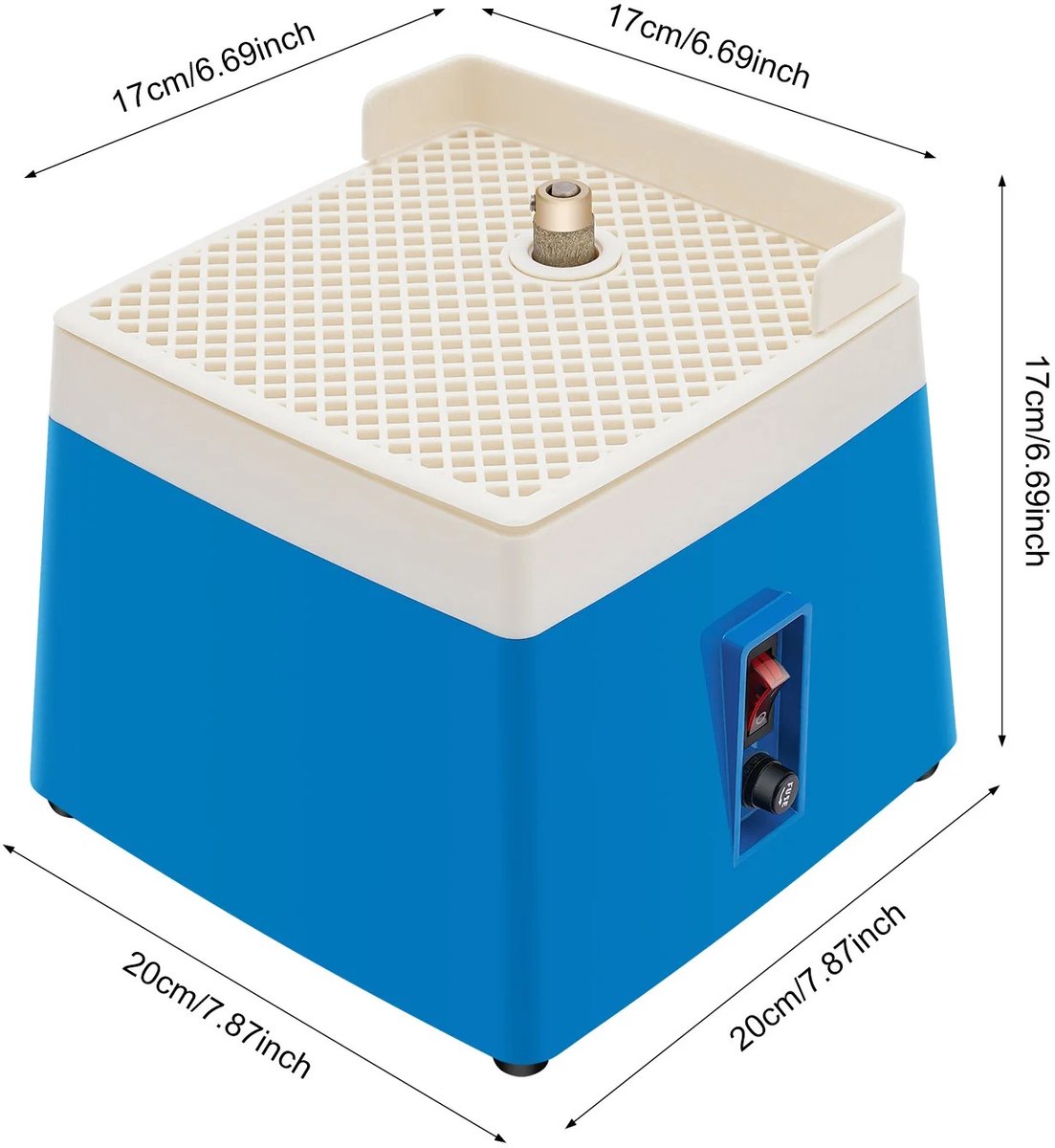 DIMICO - Slijpmachine gereedschap - Glas in lood slijper - Slijpmachines - Stained glass grinder - 220V - afneembare kop – foto 4
