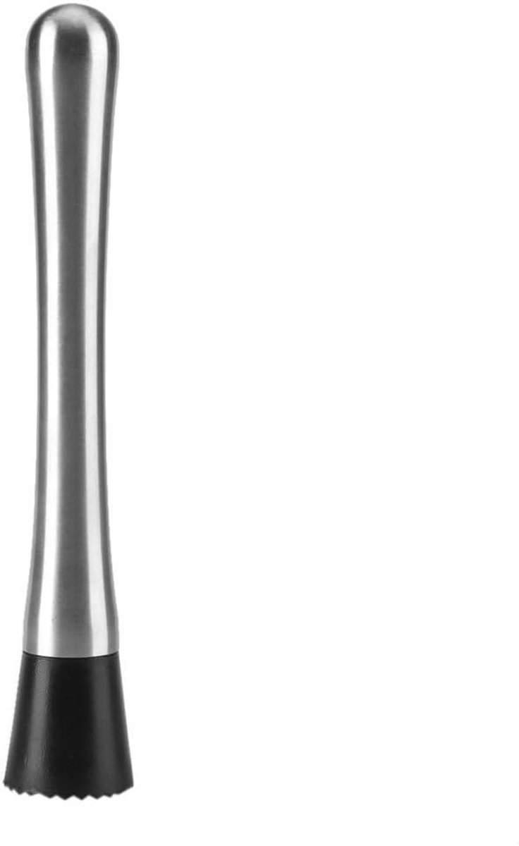 Cocktailstamper van roestvrij staal voor keuken en bar, 20 cm lang.