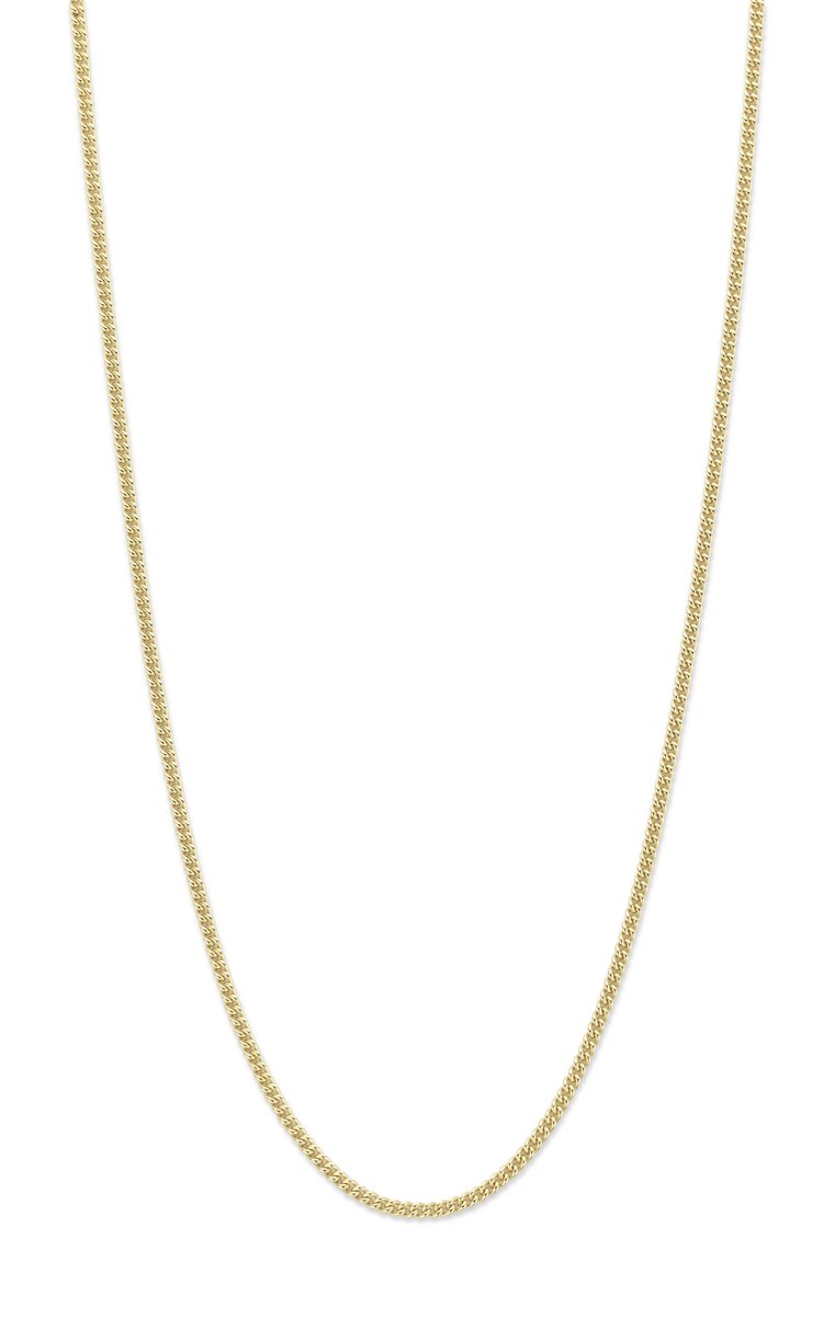 Mori Gold Filté 2,0mm breed collier, Extra Bol Gourmet schakel, goud gevuld 1/20