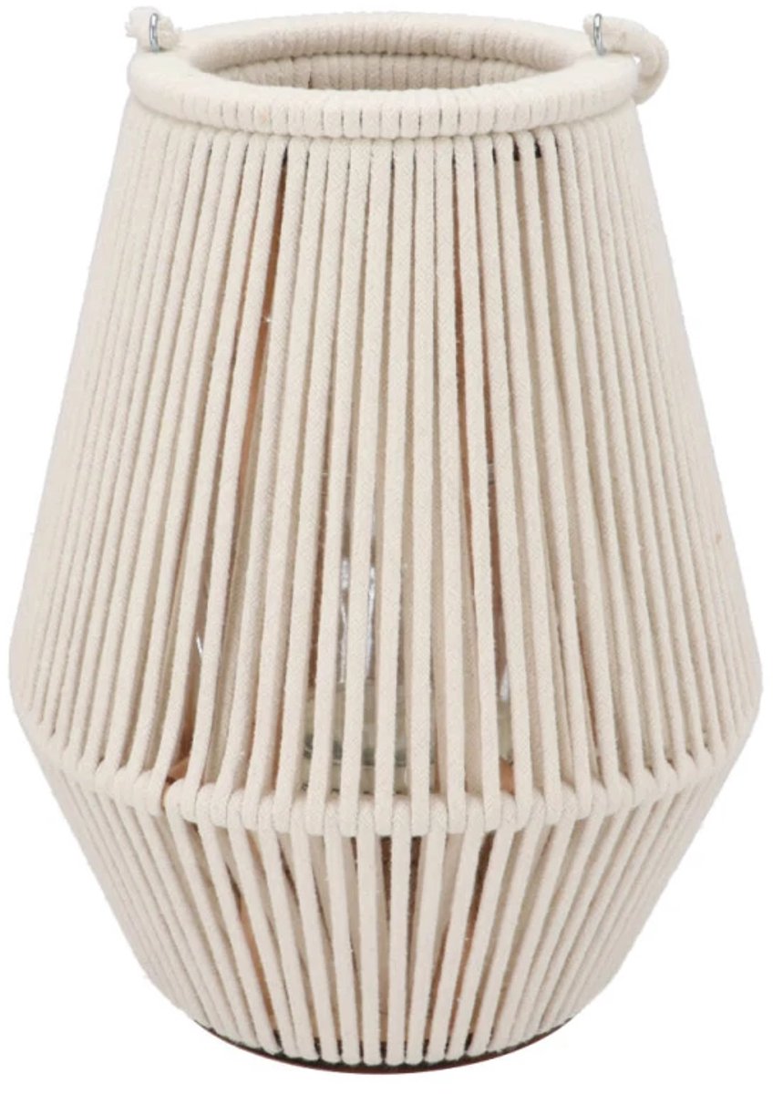 Cruz white lantern 12x21x22cm - windlicht