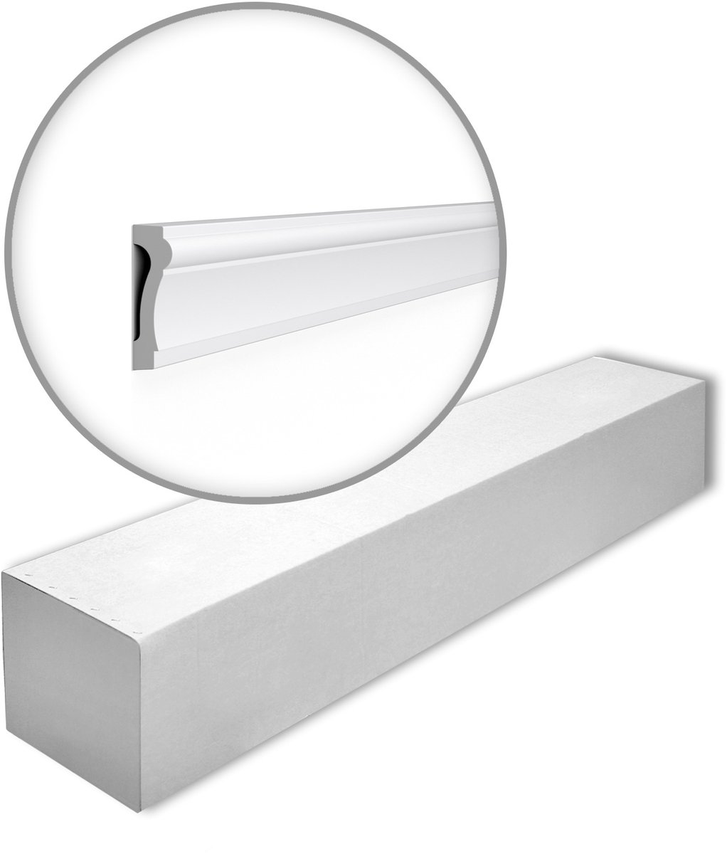 NMC WL6-box WALLSTYL Noel Marquet 1 doos 20 stukken Wandlijst tijdeloos klassieke stijl wit | 40 m