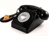 GPO 746PUSHBLA - Telefoon retro jaren ‘70, druktoetsen, zwart