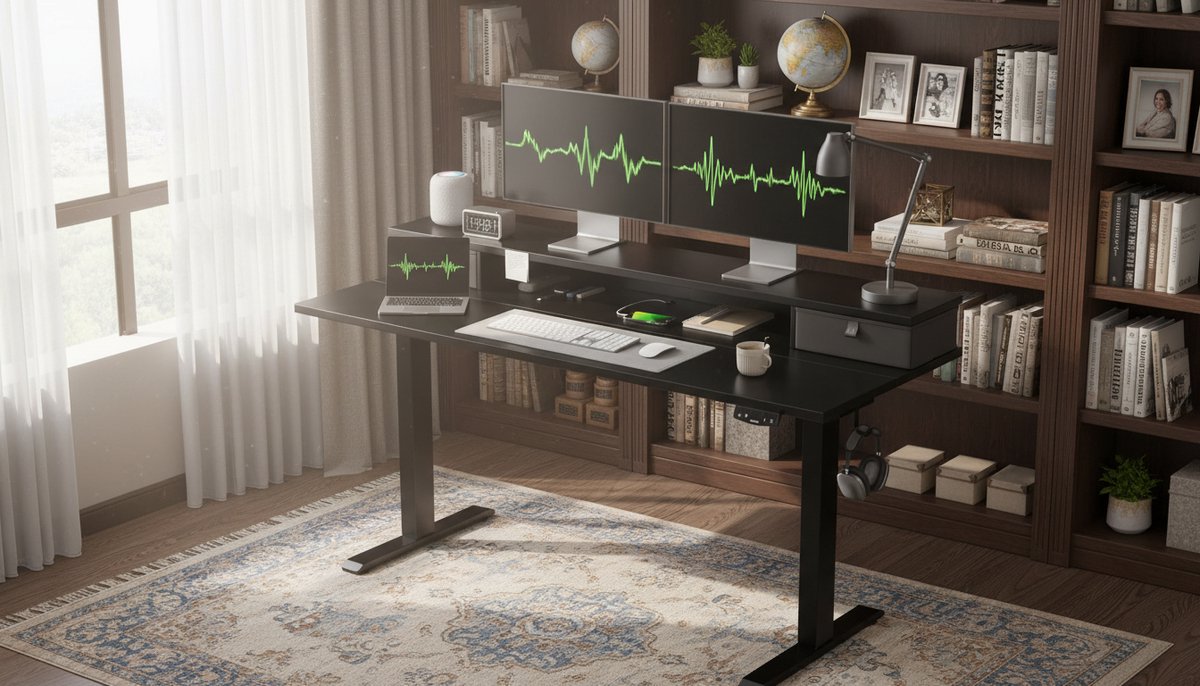 Electric Desk Casa Velluto Elite 140x60 cm – Elektrisch In Hoogte Verstelbaar Zit-Sta Bureau met 2 Laden, Geheugenfunctie en Anti-Botsingstechnologie – Kantoor- en Thuisbureau, zwart