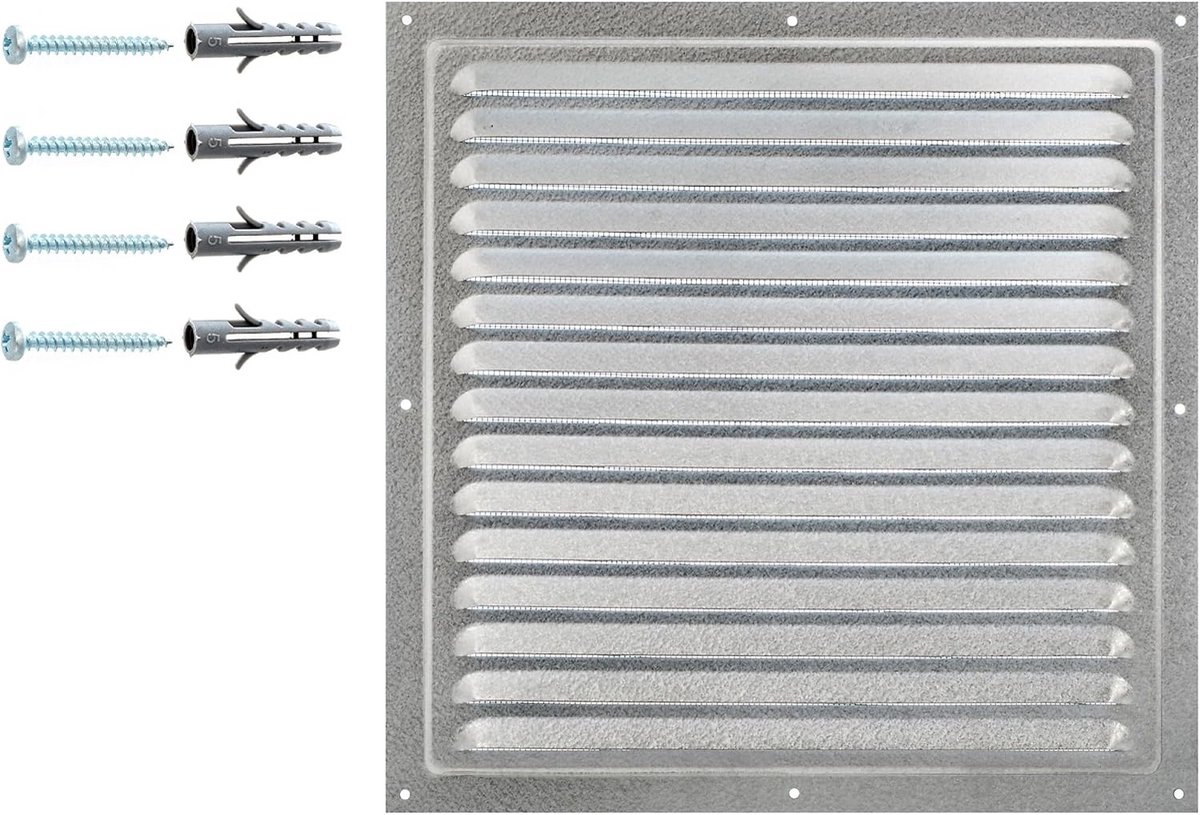 Ventilatierooster met Insectennet 30x30 cm - Weerbestendig en Duurzaam