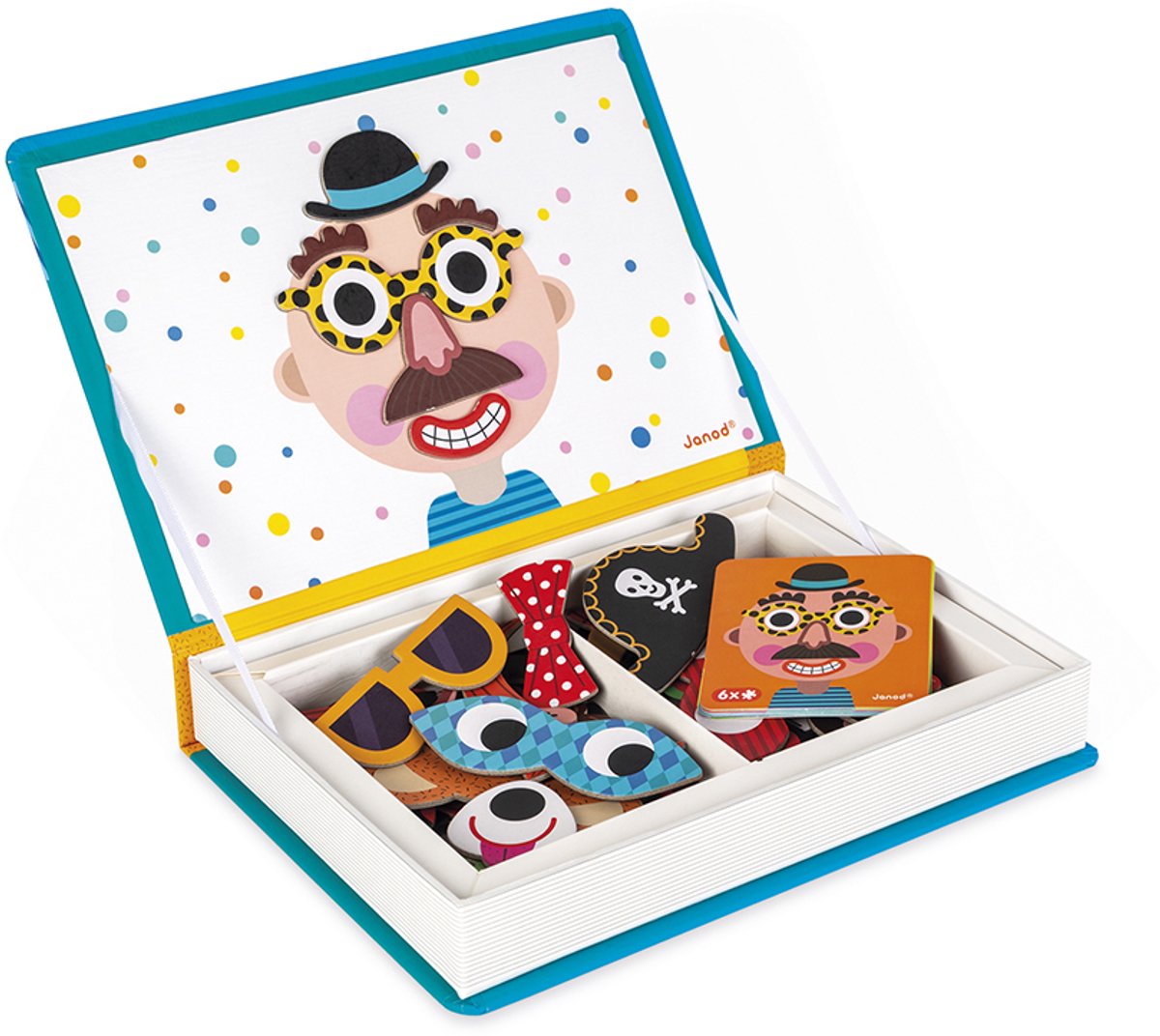 Janod - Magnetibook - Gekke gezichten jongens — afbeelding 4