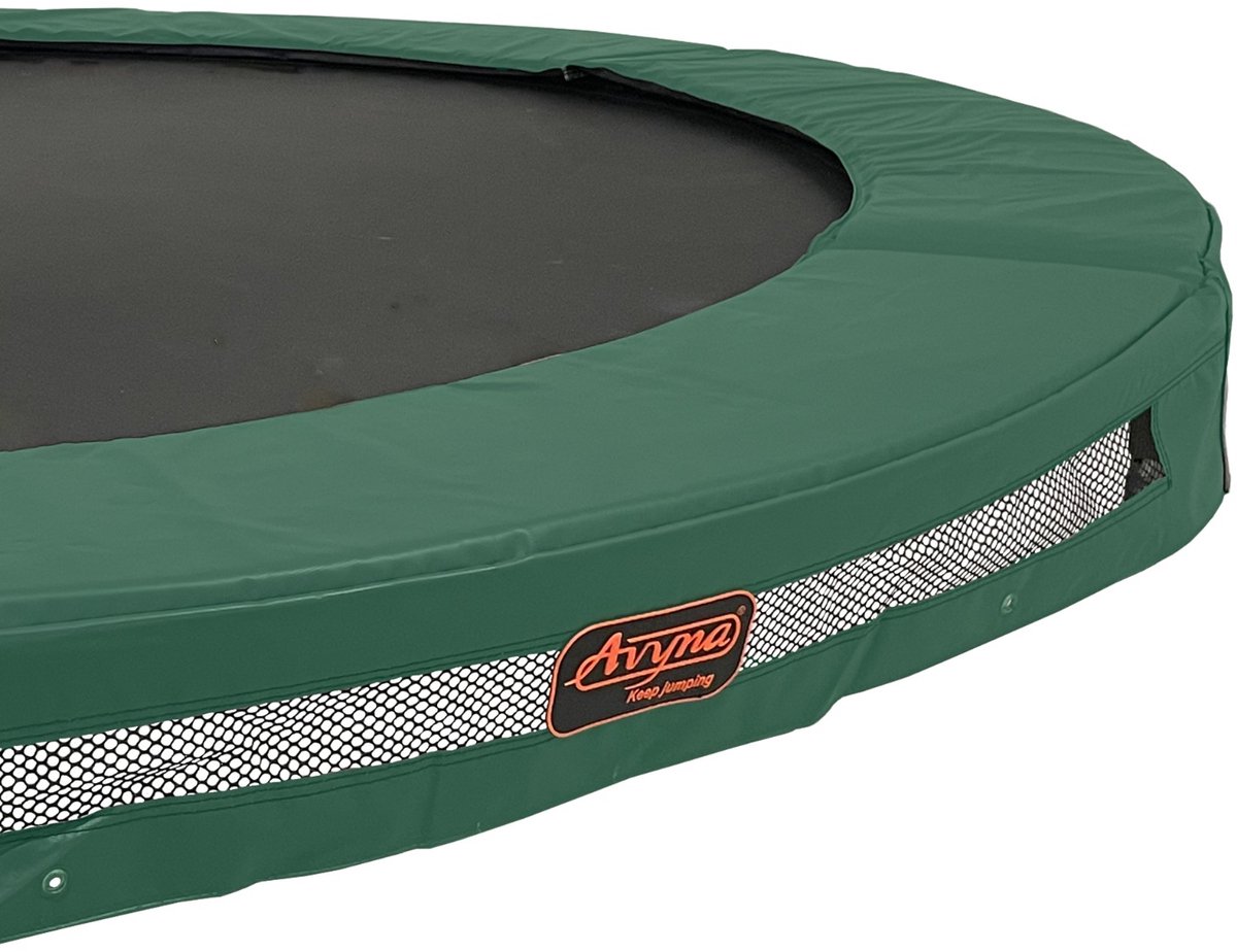 Universele Trampoline Rand Ø270 cm – InGround – Groen – Heavy Duty Kwaliteit – Geschikt voor Alle Merken