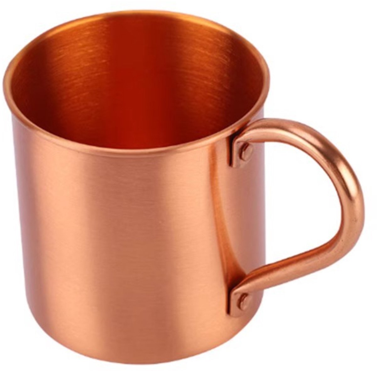 Gigicial Koperen beker - Massief koperen beker - Handgemaakt, ongecoat, geschikt voor cocktails en Moscow Mule - 1 - Koper
