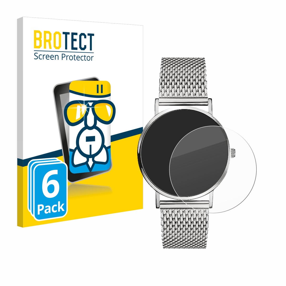 Screenprotector 6 Stuks voor Liebeskind New Case Mesh (34 mm) Beschermglas transparant