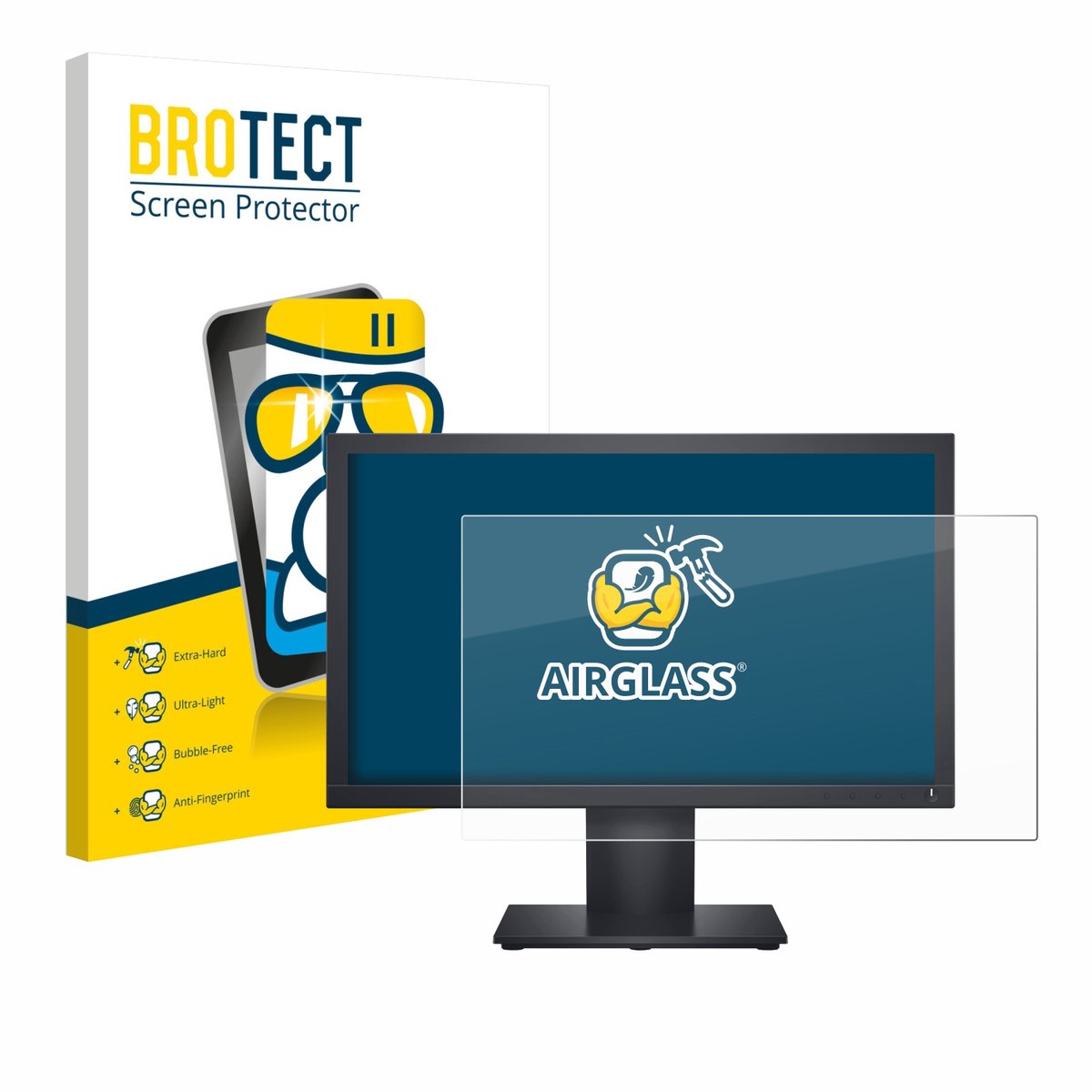 Screenprotector voor Dell E1920H Beschermglas transparant