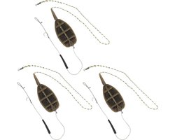 3 Stuks Inline Feeder Set voor Karpervissen - Handig voor Visserij met Visvoer - Complete Visuitrusting