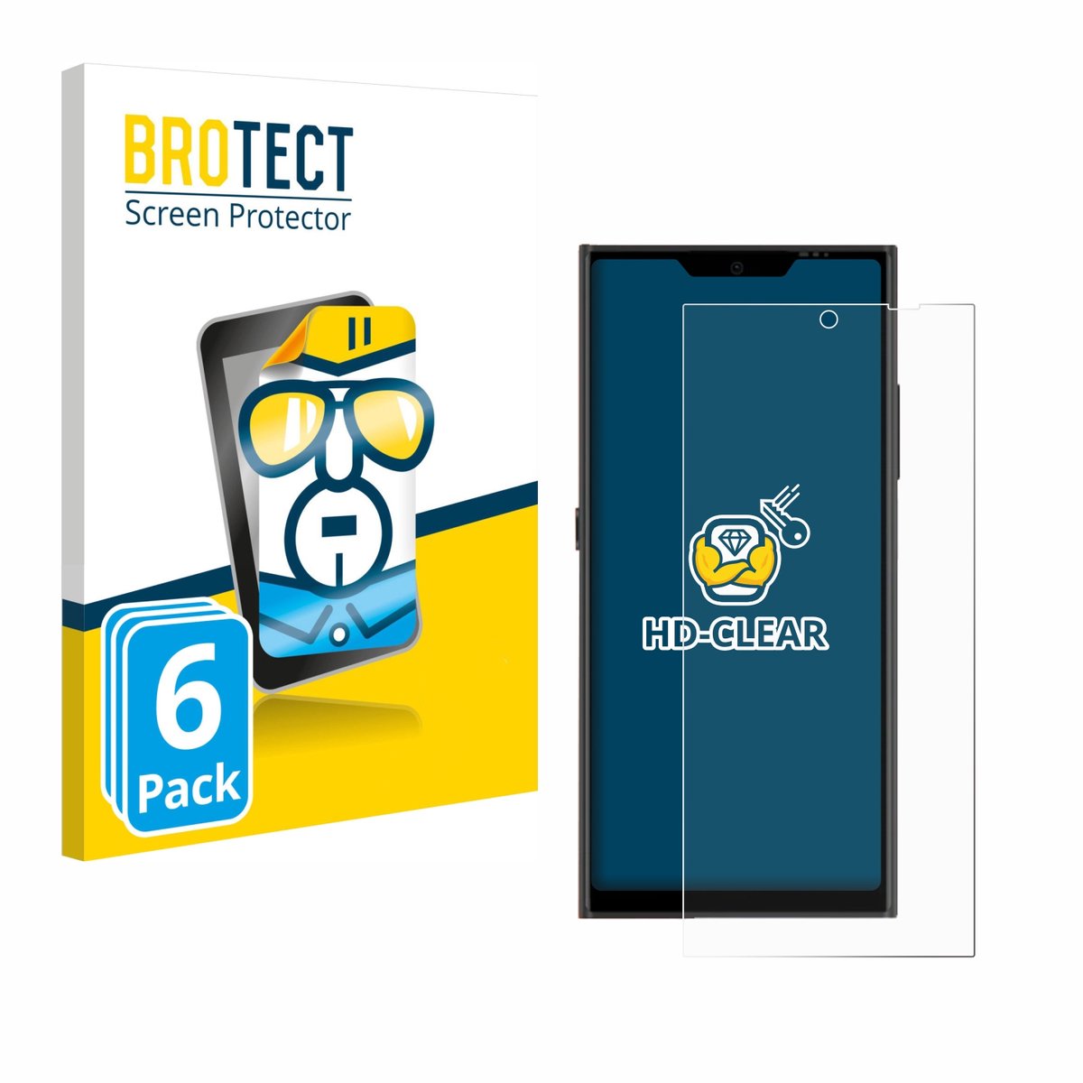 BROTECT - Screenprotector voor Jolla Phone - Folie Beschermfolie transparant 6 Stuks