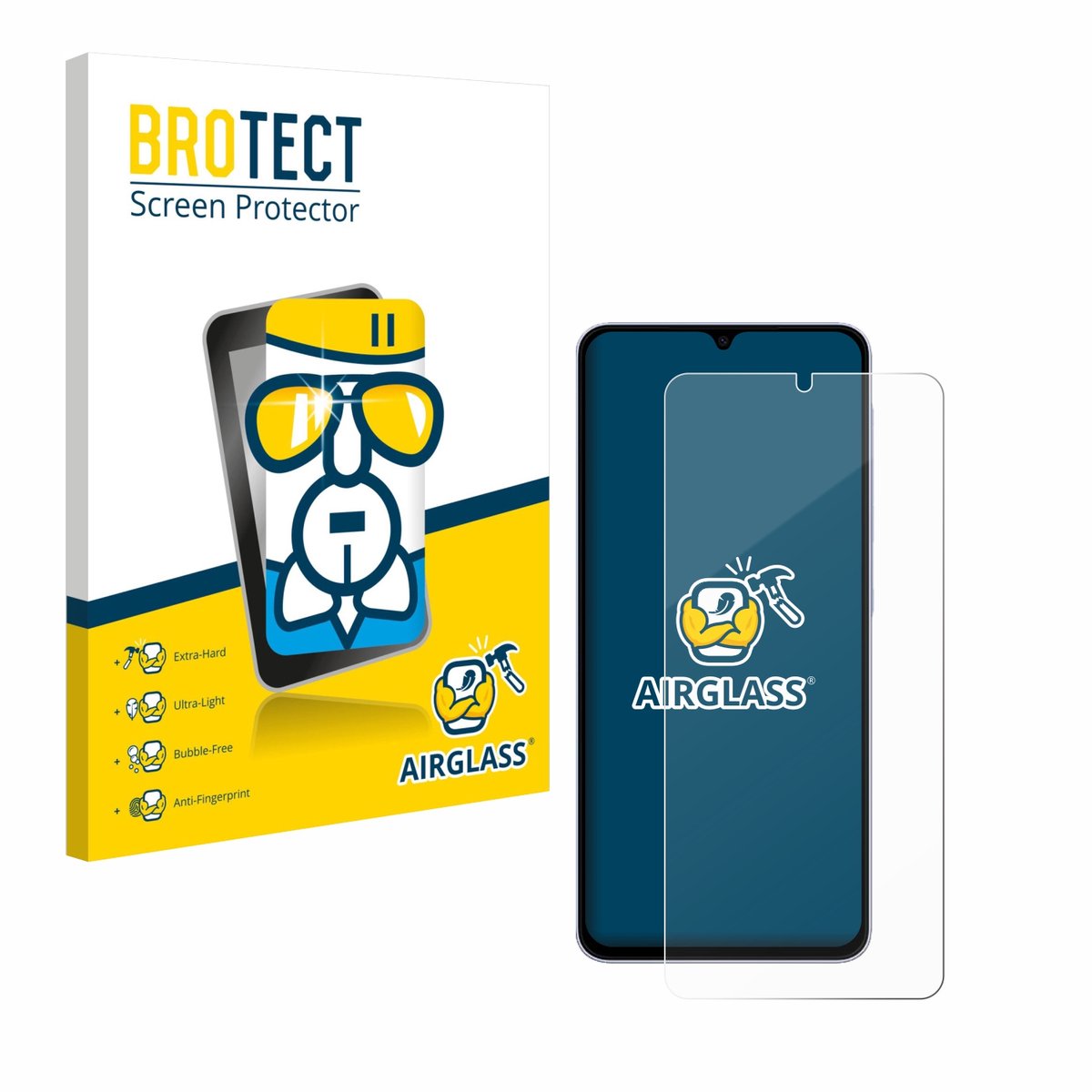 Screenprotector voor Samsung Galaxy A07 4G Beschermglas transparant