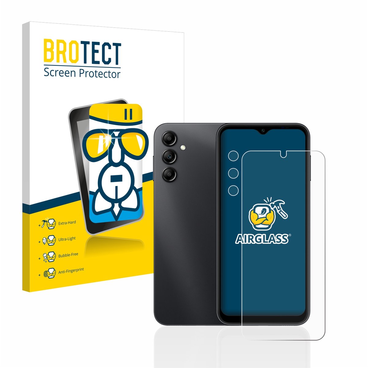 Screenprotector voor Samsung Galaxy A14 4G (Voor+Camera) Beschermglas transparant