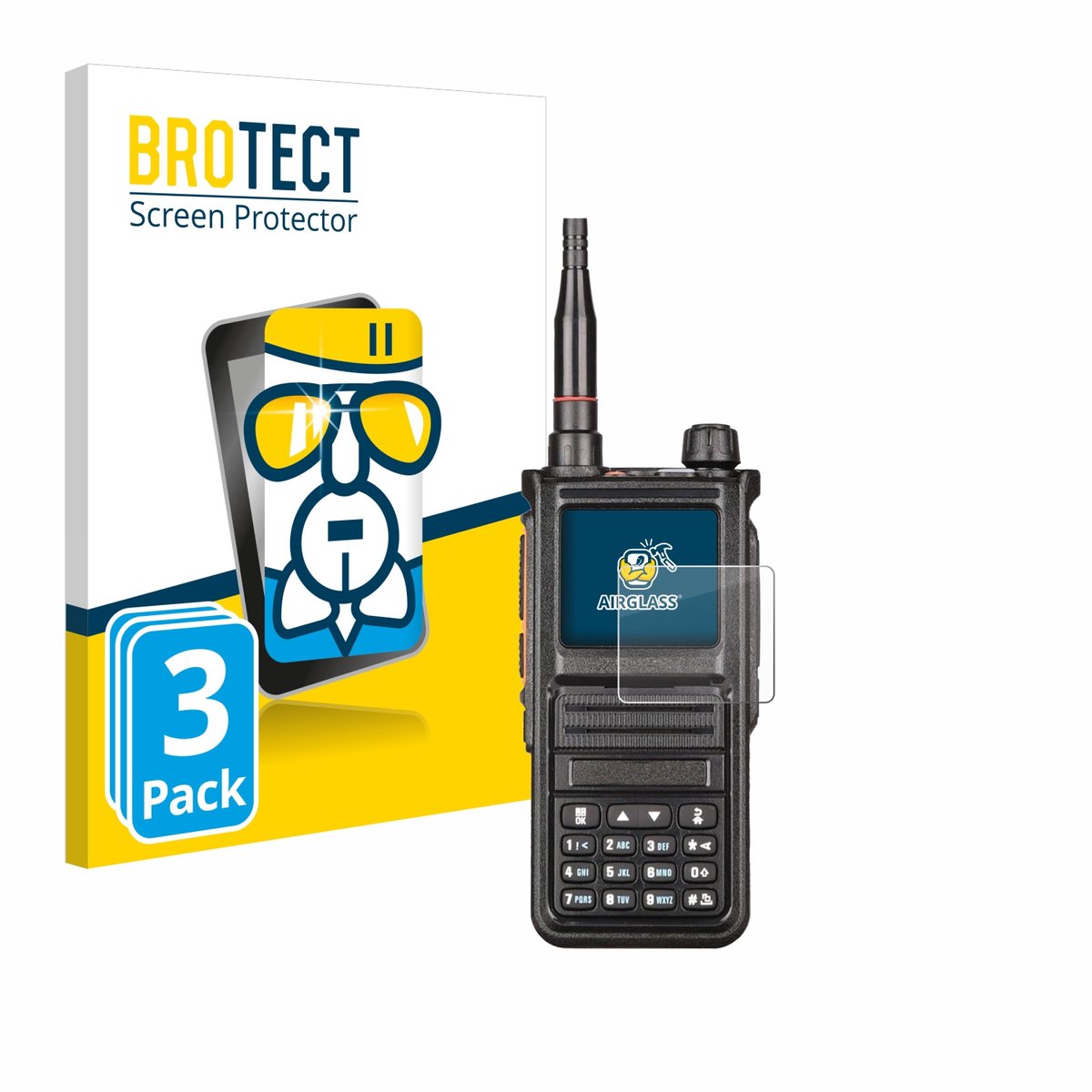 Screenprotector 3 Stuks voor Radtel RT-470X Beschermglas transparant