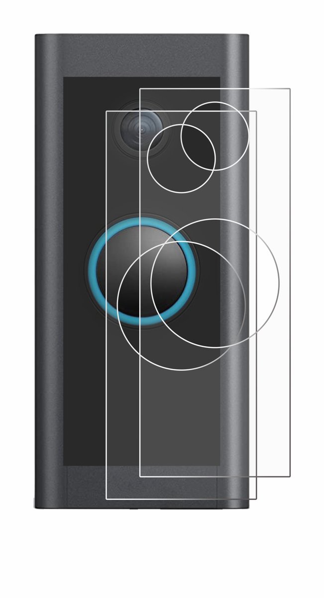 BROTECT - Screenprotector voor Ring Video Doorbell Wired - Folie Beschermfolie transparant 2 Stuks – foto 5