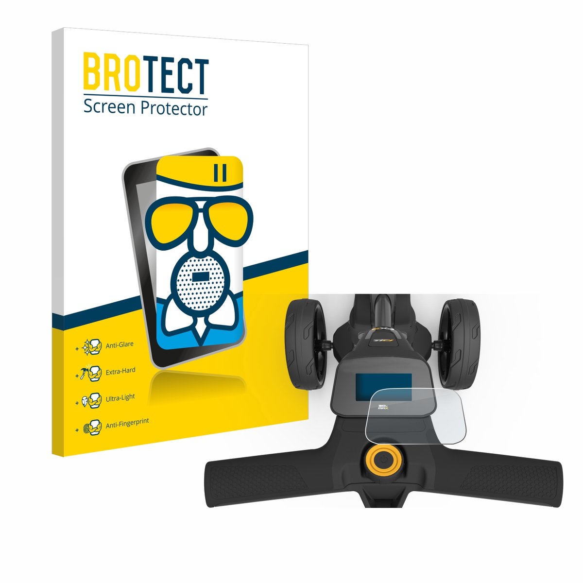 BROTECT - Screenprotector voor PowaKaddy FX3 - Folie Beschermfolie Beschermglas matte