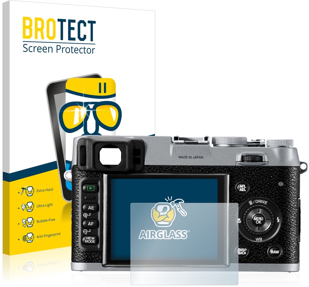 Screenprotector voor Fujifilm FinePix X100 Beschermglas transparant
