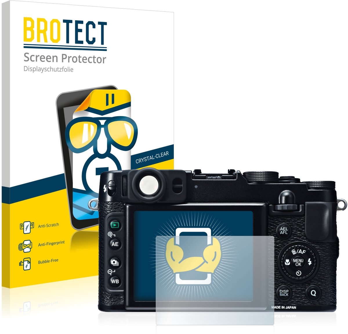 BROTECT - Screenprotector voor Fujifilm X20 - Folie Beschermfolie transparant 2 Stuks