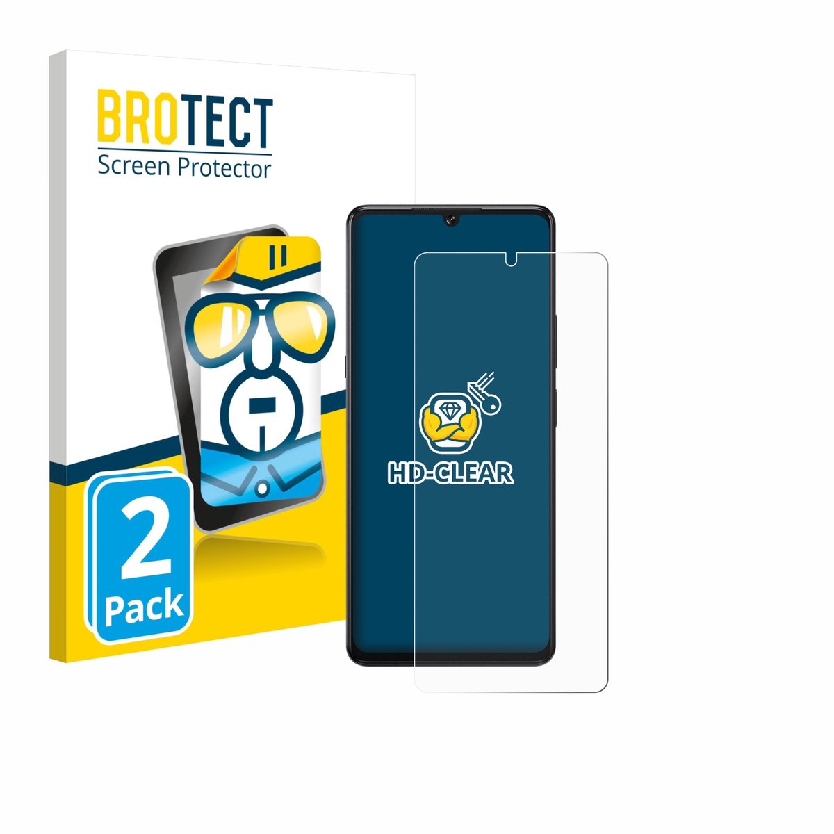 BROTECT - Screenprotector voor Cubot X100 - Folie Beschermfolie transparant 2 Stuks
