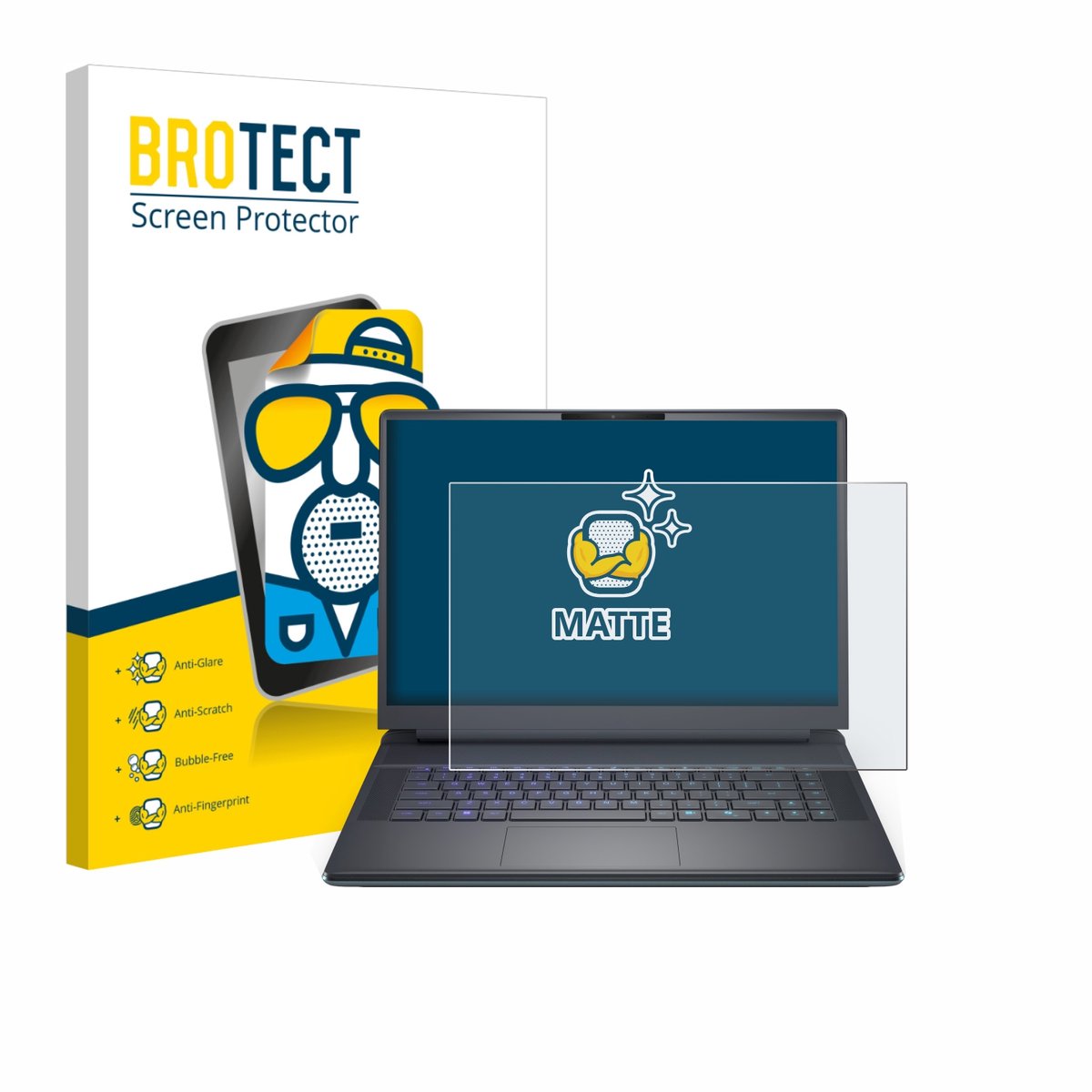 BROTECT - Screenprotector voor Dell Alienware 16 Area-51 - Folie Beschermfolie matte