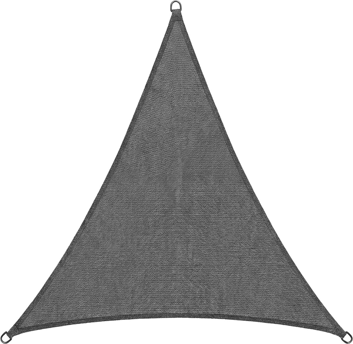 Abbey Camp schaduwdoek - hdpe - 3.6x3.6x3.6m - grijs - zonnedoek - rvs ringen - murcia-360