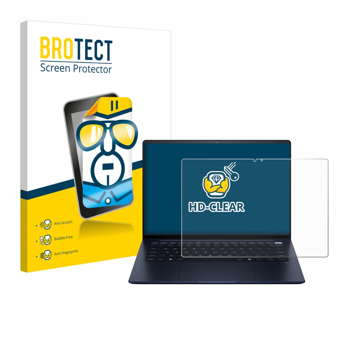 BROTECT - Screenprotector voor HP EliteBook Ultra 14 G1i - Folie Beschermfolie transparant