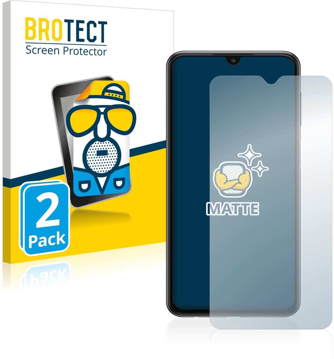 BROTECT - Screenprotector voor Samsung Galaxy A23 - Folie Beschermfolie matte 2 Stuks