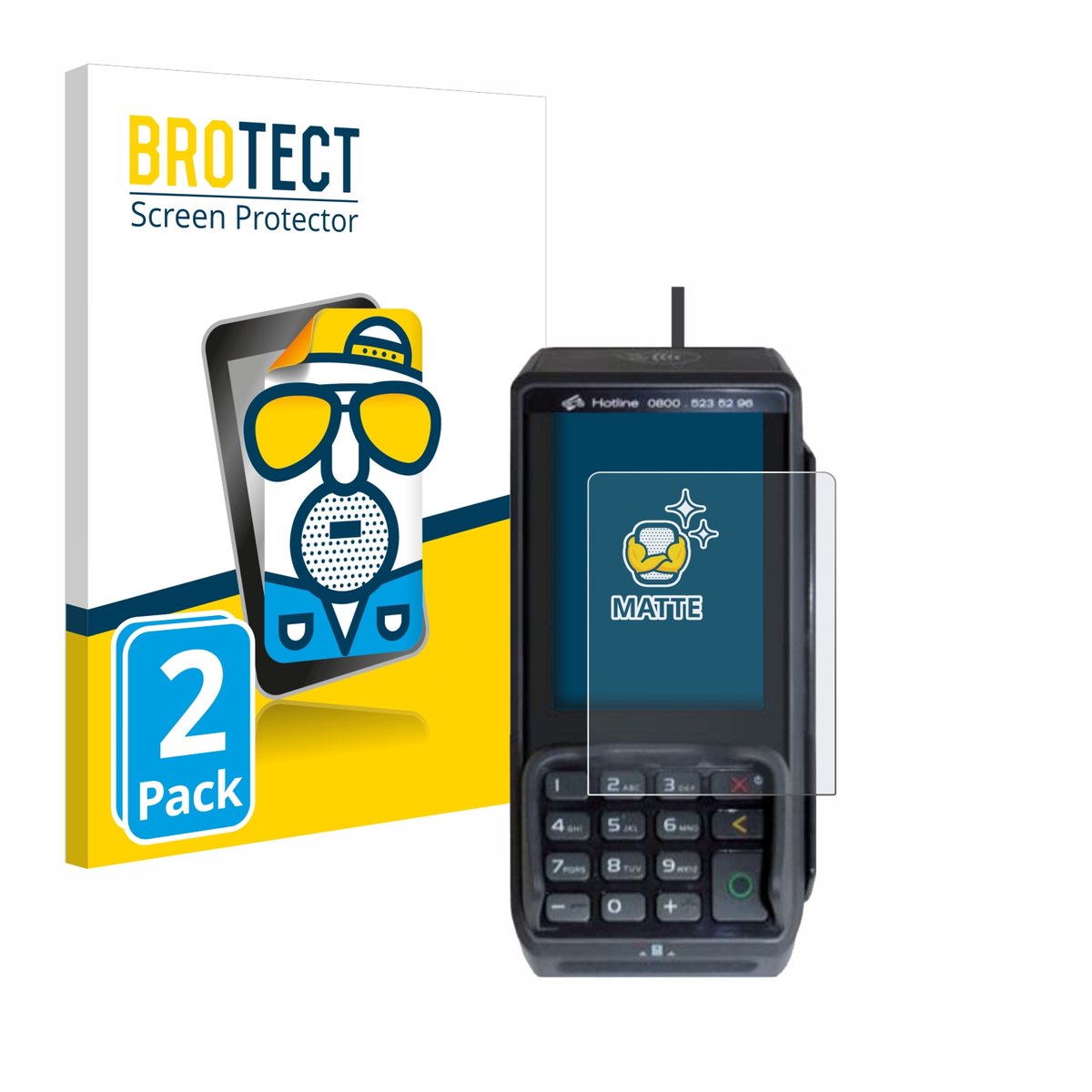 BROTECT - Screenprotector voor CCV Base Next - Folie Beschermfolie matte 2 Stuks