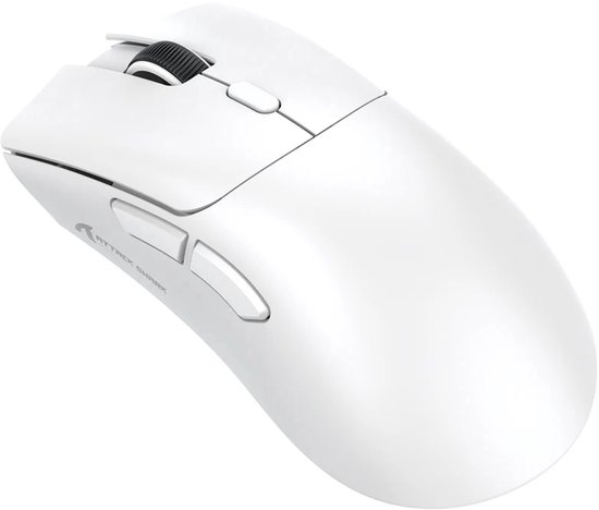 Attack Shark R1 - Draadloze Gaming Muis - 2.4G + BT5.2 - Lichtgewicht 59G - USB-C - Wit
