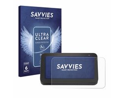 Savvies - Screenprotector voor Amazon Echo Show 5 (2. Gen.) - Folie Beschermfolie transparant 6 Stuks