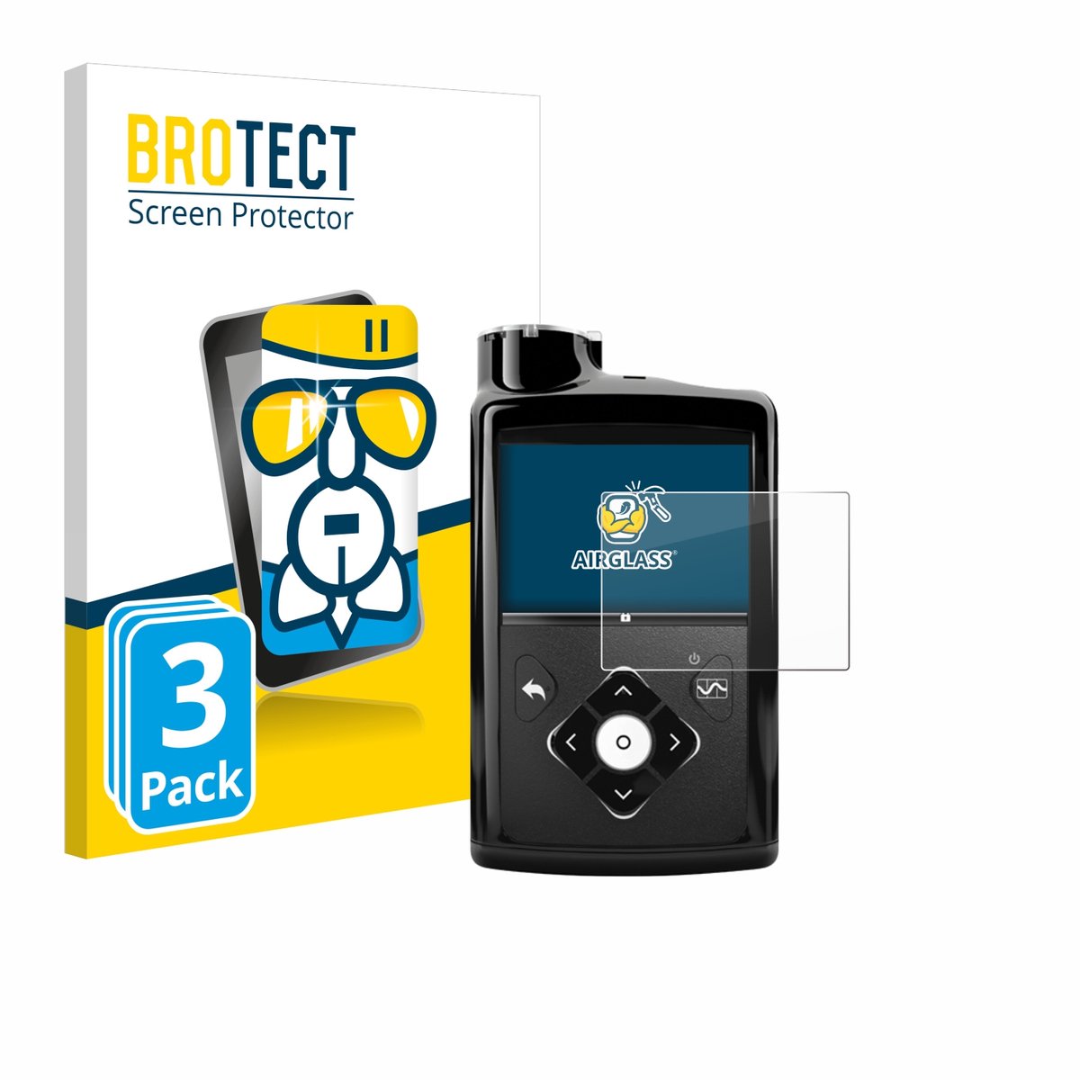 Screenprotector 3 Stuks voor Medtronic Minimed 670G Beschermglas transparant