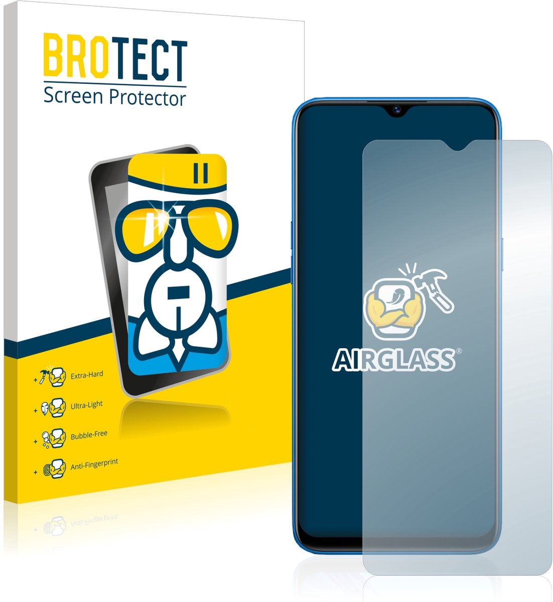 Screenprotector voor realme 5 Beschermglas transparant