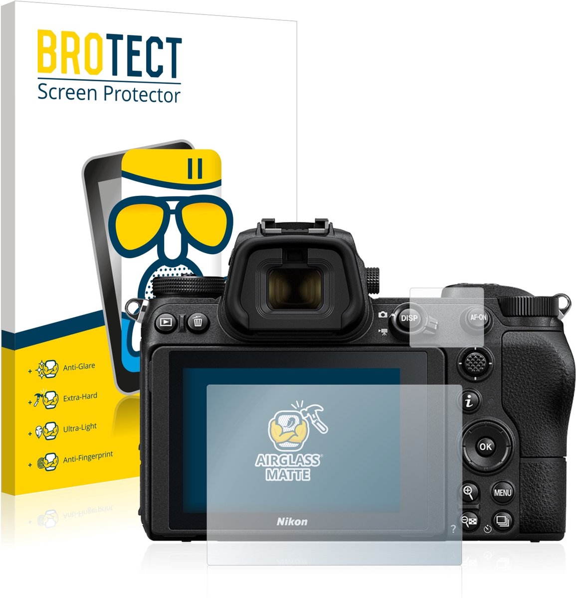 BROTECT - Screenprotector voor Nikon Z 6 / Z 7 - Folie Beschermfolie Beschermglas matte
