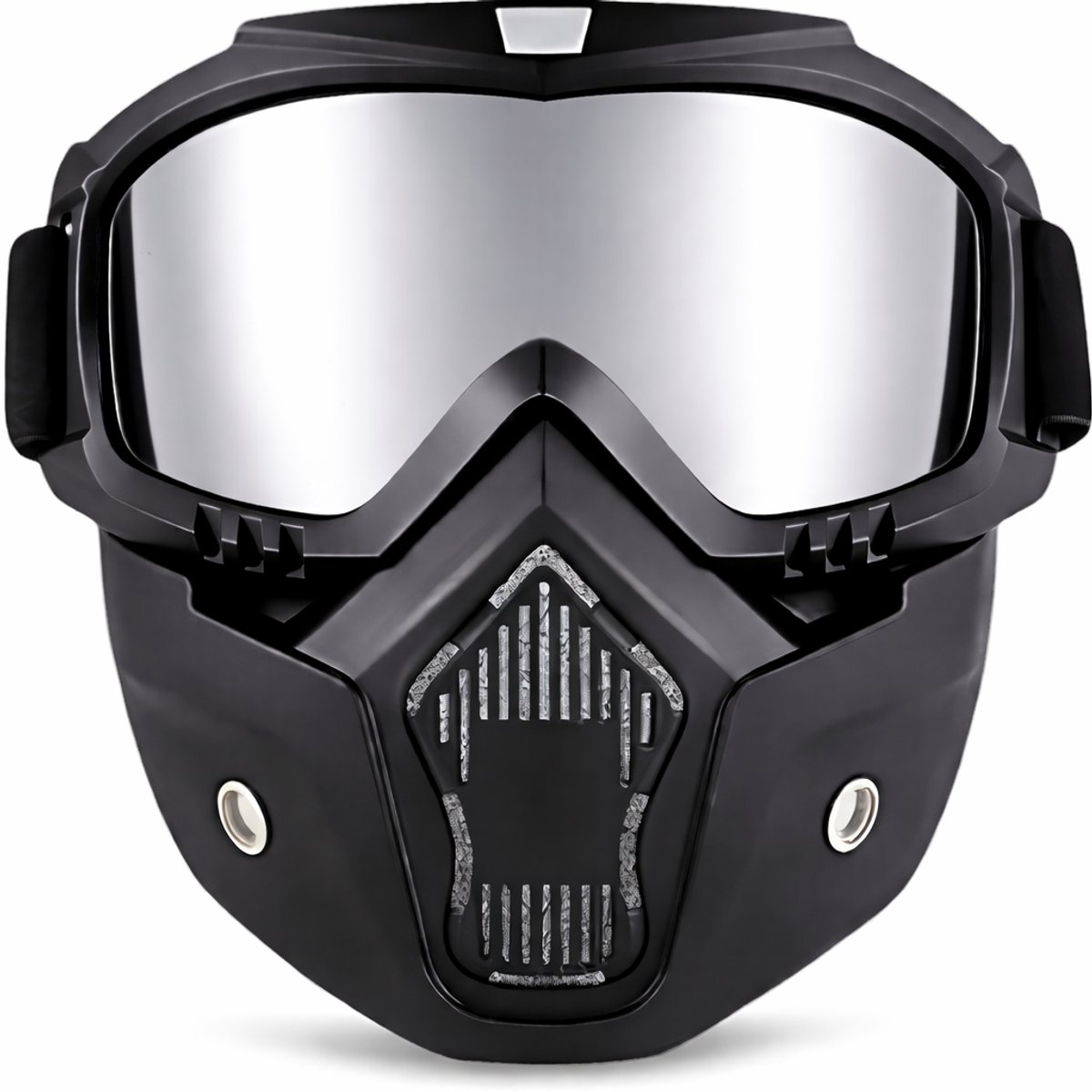 Motor-Fiets-Scooter-Ski bril & Masker I Anti-UV lens I Zwart