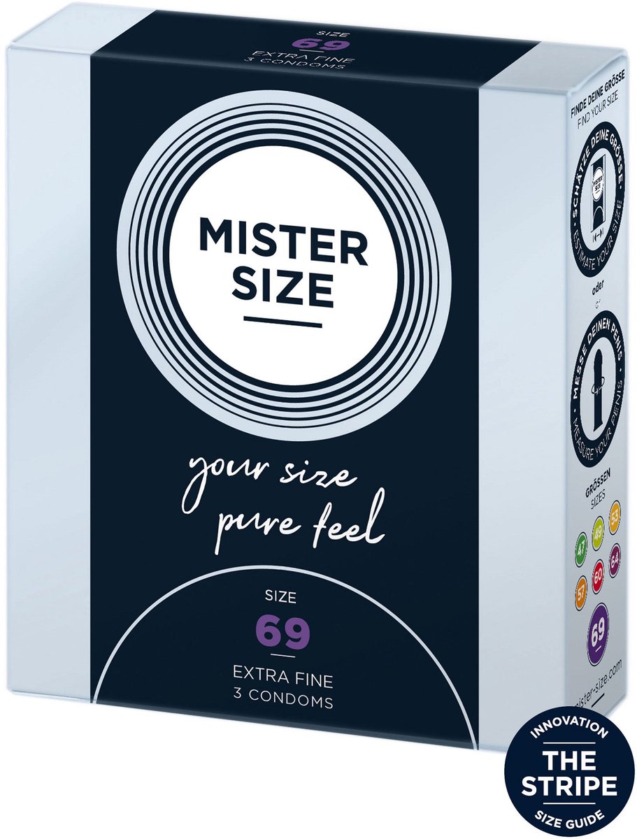 MISTER SIZE 69 Ultra Dunne XXXL condooms (3 pack)
