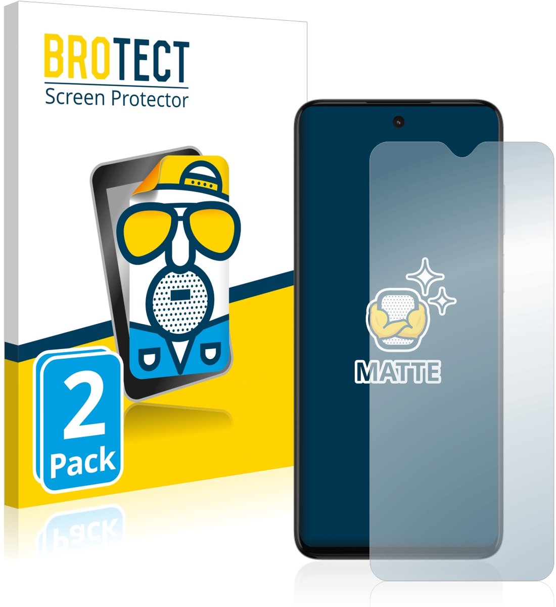 BROTECT - Screenprotector voor ZTE Blade V30 Vita - Folie Beschermfolie matte 2 Stuks
