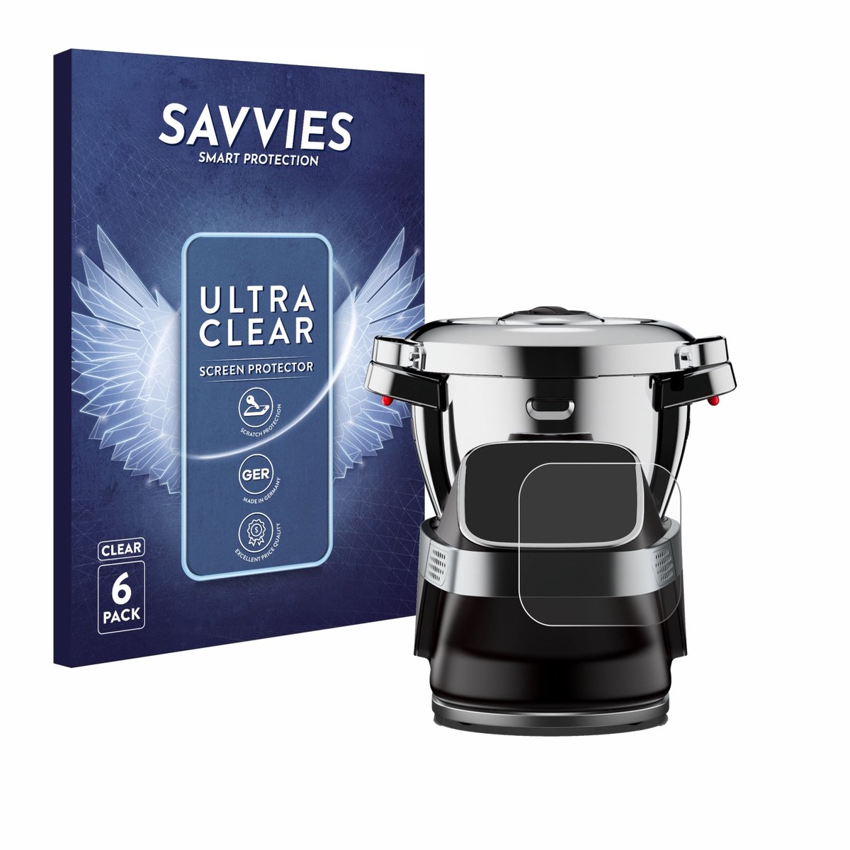 Savvies - Screenprotector voor WMF Avantgarde - Folie Beschermfolie transparant 6 Stuks