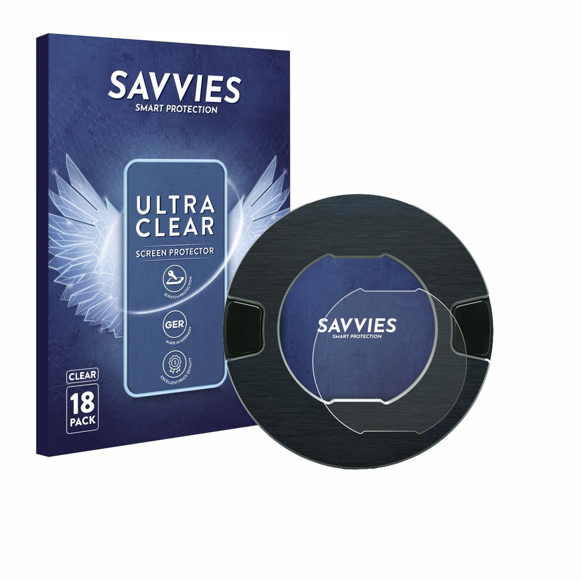 Savvies - Screenprotector voor OOONO P-DISC NO1 - Folie Beschermfolie transparant 18 Stuks