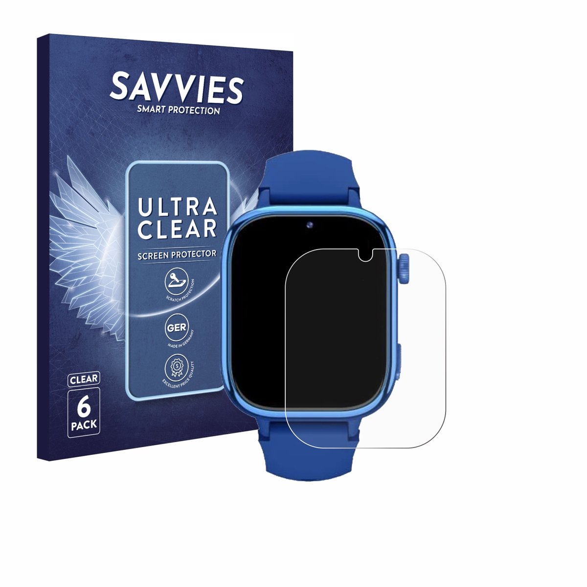 Savvies - Screenprotector voor T40 / T12 - Folie Beschermfolie transparant 6 Stuks