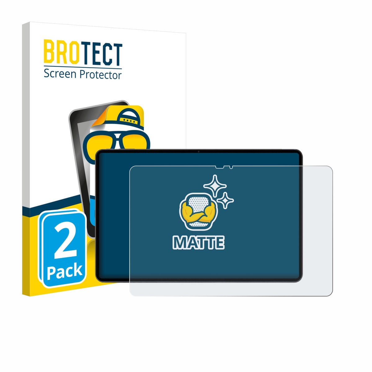 BROTECT - Screenprotector voor VALE V12X LTE-8128 12.6" - Folie Beschermfolie matte 2 Stuks
