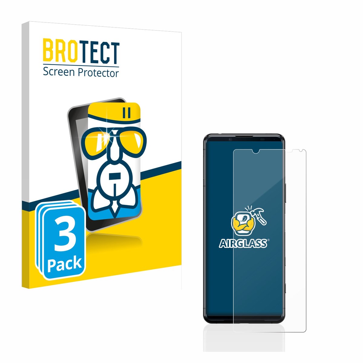 Screenprotector 3 Stuks voor Sony Xperia 5 II Beschermglas transparant