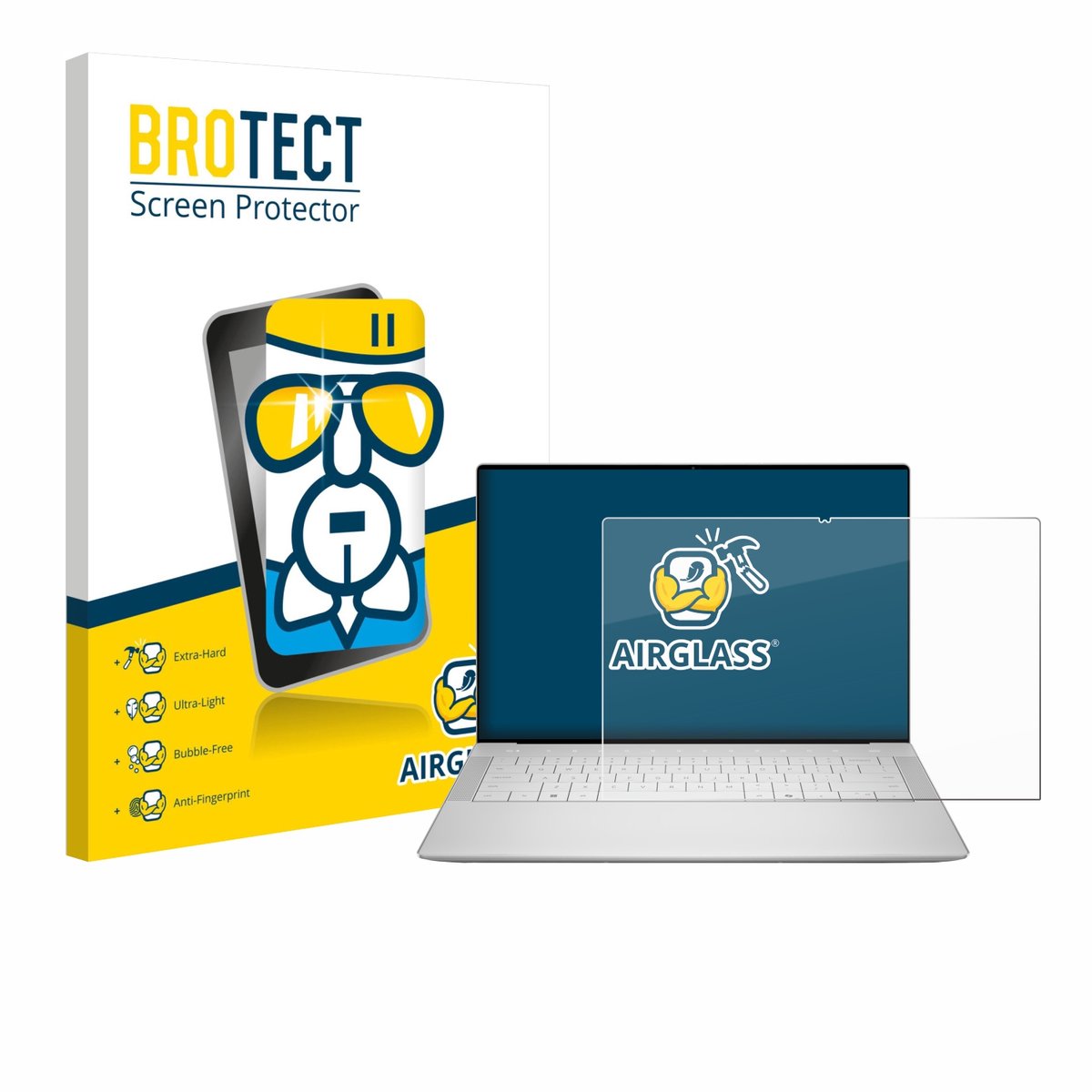 Screenprotector voor Dell 14 Premium Laptop Beschermglas transparant