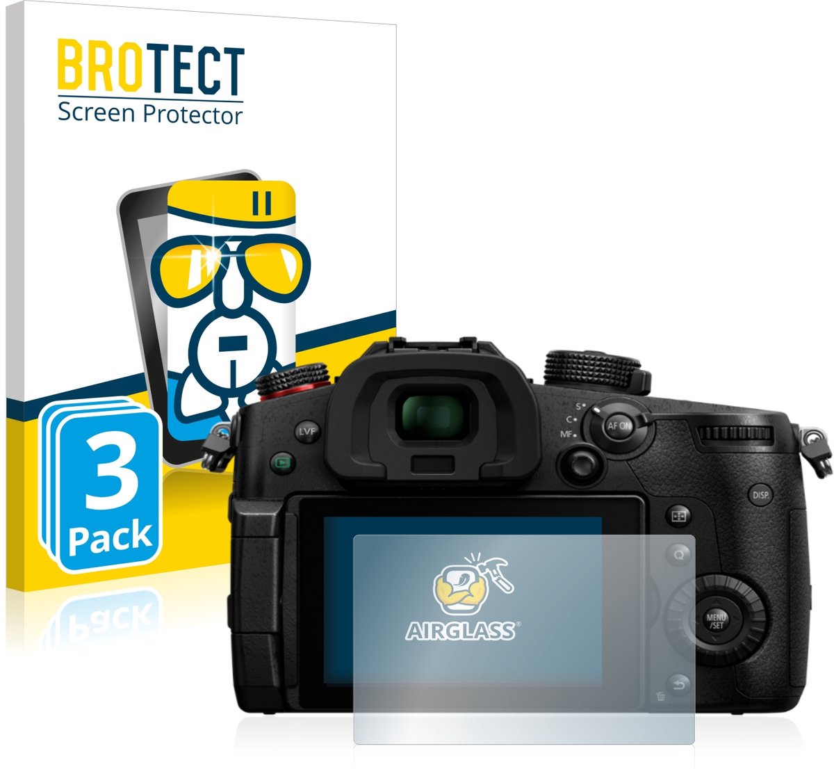 Screenprotector 3 Stuks voor Panasonic Lumix DC-GH5 II Beschermglas transparant