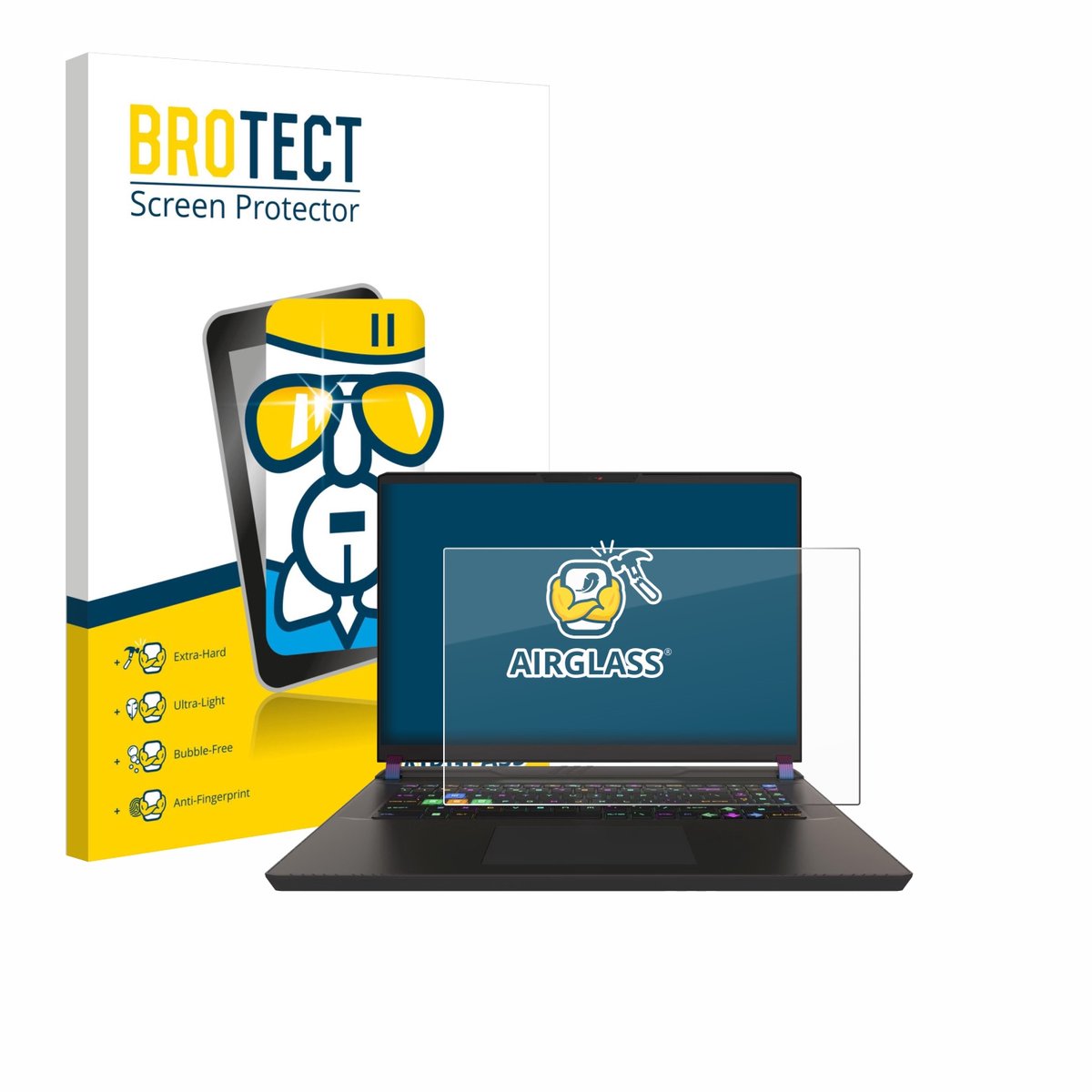 Screenprotector voor MSI Vector 17 HX Beschermglas transparant